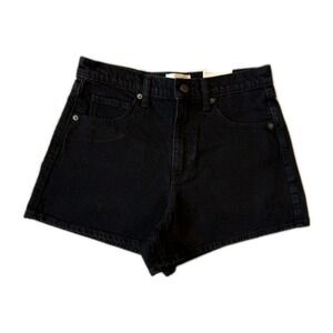 NWT Universal Thread High Rise 90s Cutoff Shorts Strechy Black Women Sz 10 #520C